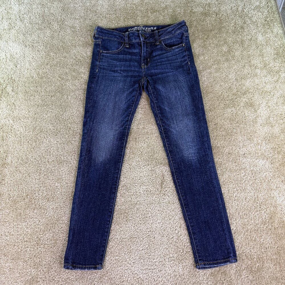 American Eagle Outfitters Dark Blue Denim Jeggings